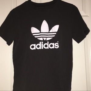 Adidas black graphic tee